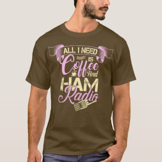 Camiseta Ham Radio Coffee Lover