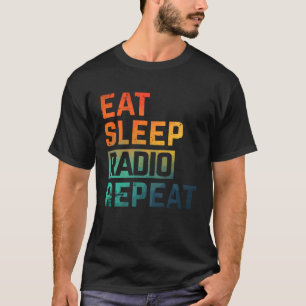 Camiseta Ham Radio Coma Sono Repetir Aquarela