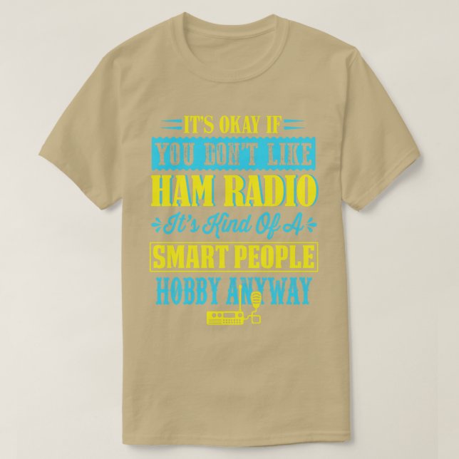 Camiseta Ham Radio Funny Cotes (Frente do Design)