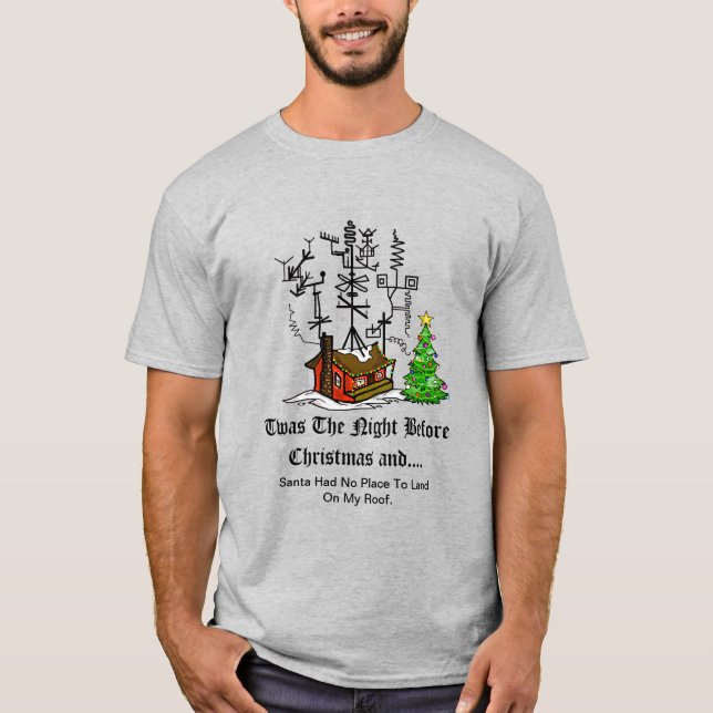 Camiseta Ham Radio Night Before Xmas (Frente)