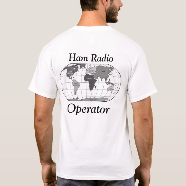 Camiseta Ham Radio Operatop (Verso)