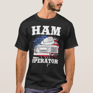 Camiseta Ham Radio Operator American Usa Flag 4 De Julho P