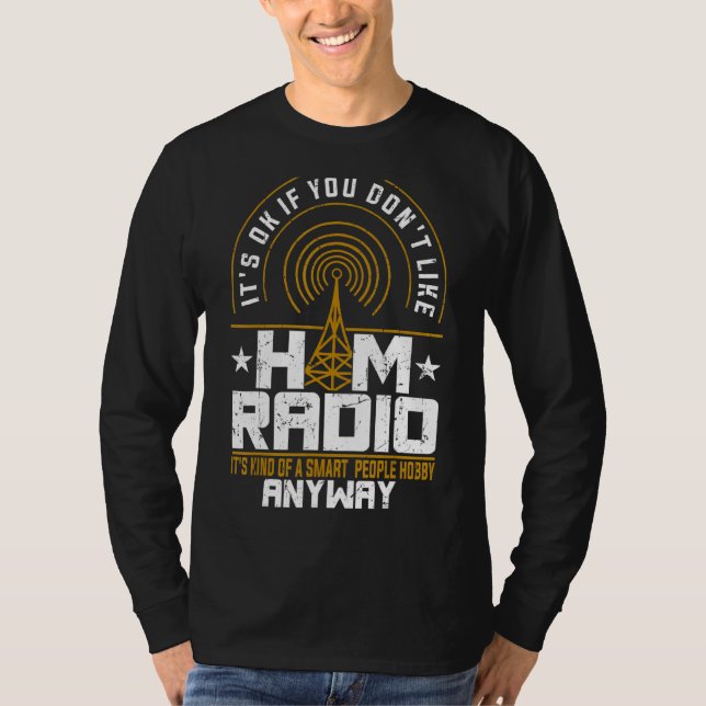 Camiseta Ham Radio Operator Radio Amateur Morse Hobby Code (Frente)
