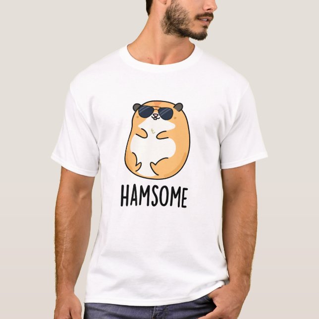 Camiseta Ham, um Engraçado Belo Hamster (Frente)