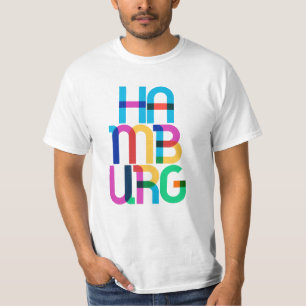 Camiseta Hamburg Germany Pop Art Letters