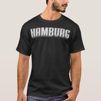 Camiseta Hamburg Stadt Retro Hamburger Schriftzug Stadtkind