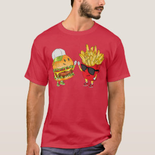 Camiseta Hamburger Batata Frita High Five Combo Divertido L