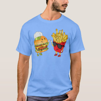 Camiseta Hamburger Batata Frita High Five Legal Divertido C