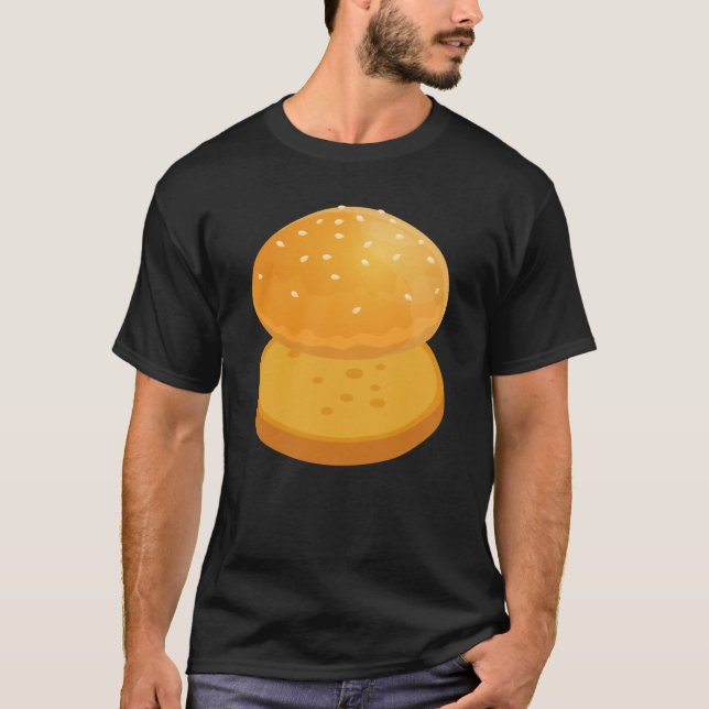 Camiseta Hamburger Bun para Halloween Hamburger Maker Group (Frente)