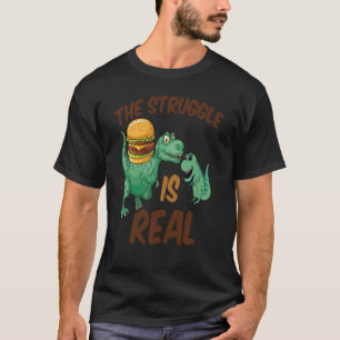 Camiseta Hamburger Cheeseburger comida rápida bambu