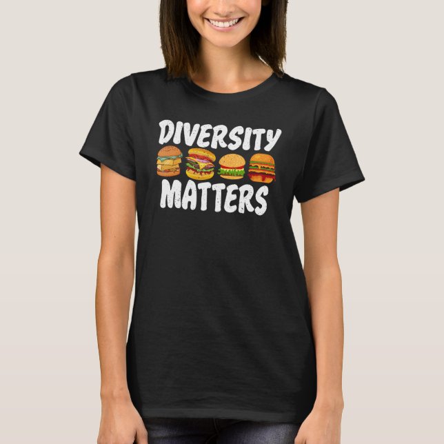 Camiseta Hamburger Cheeseburger Diversidade Importa Fas Div (Frente)