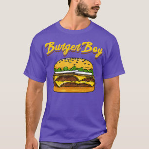 Camiseta Hamburger Cheeseburger Engraçado Burger Boy Fast C