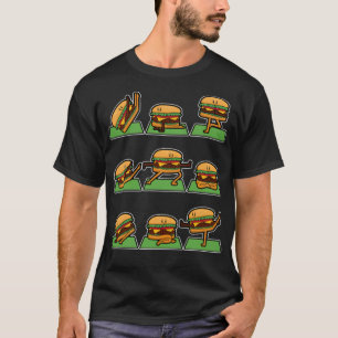 Camiseta Hamburger Chef Cook Restaurante Yoga espaço animal