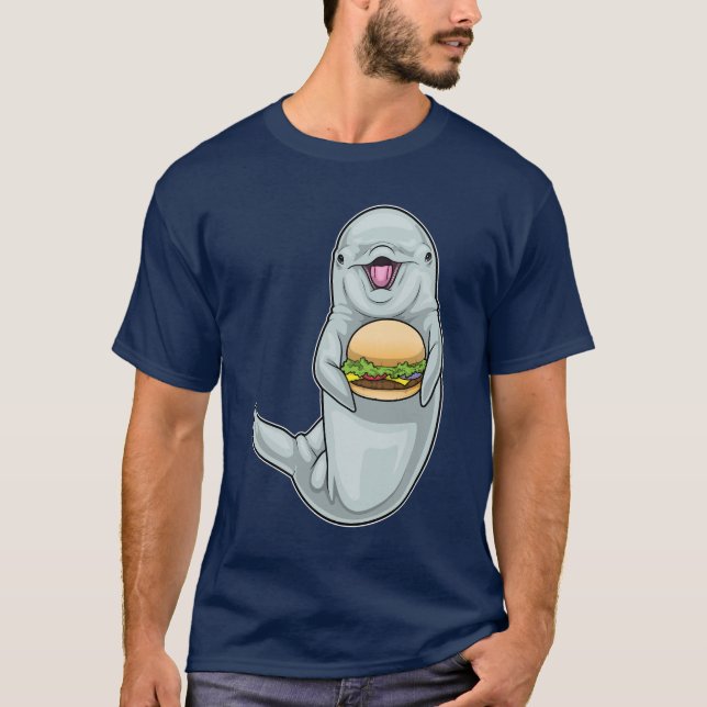 Camiseta Hamburger de Golfinho (Frente)
