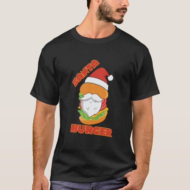 Camiseta Hamburger de Papai Noel (Frente)