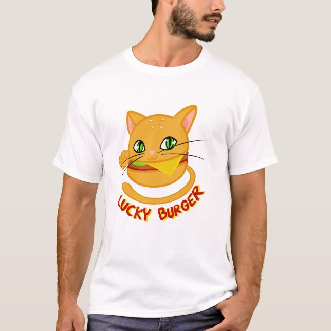 Camiseta Hamburger Gato Sortudo (Frente)
