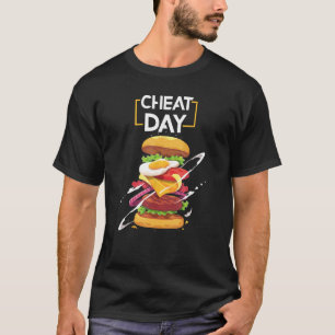 Camiseta Hamburger Lover Gift Fast Comida Gym Workout Cheat