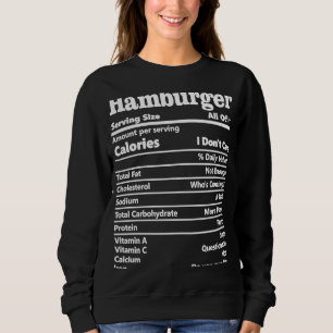 Camiseta Hamburger Nutrição Fata Calorias Comidas Honestas