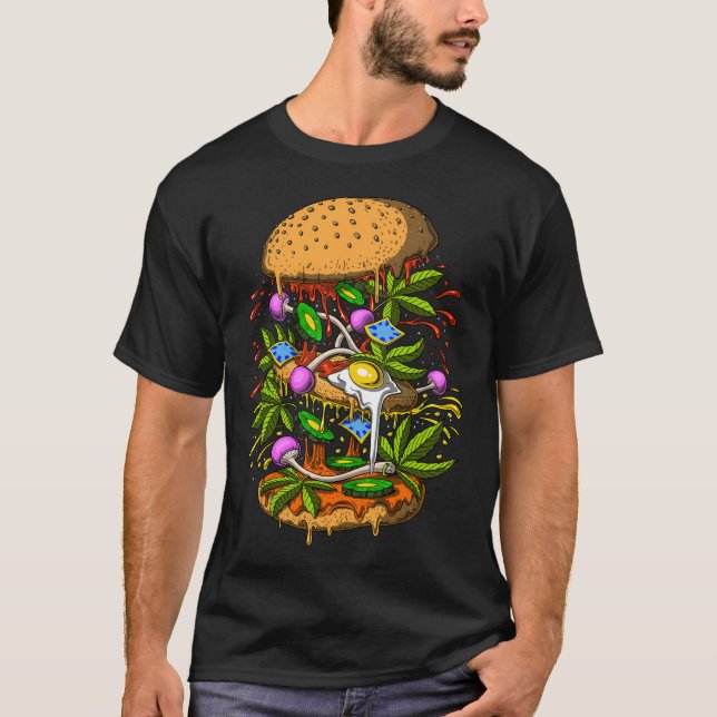 Camiseta Hamburger Psicodélico (Frente)