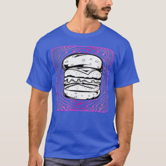 Camiseta Hamburger Retrowave Cheeseburger