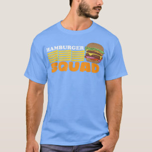Camiseta Hamburger Squad Burger Cheesburger Para Comida Ráp