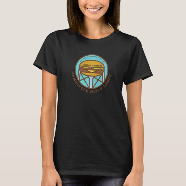 Camiseta Hamburger Water Tower Hamburgo Nova Iorque (Frente)