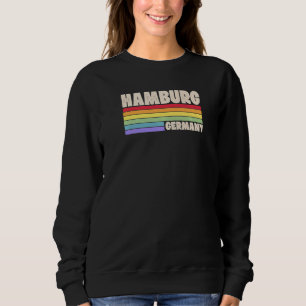 Camiseta Hamburgo Alemanha Rainbow Orgulho gay Merch Retro
