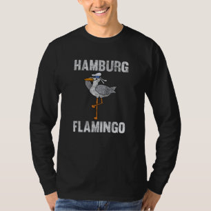 Camiseta Hamburgo Flamingo Seagull — Animais Engraçados Diz