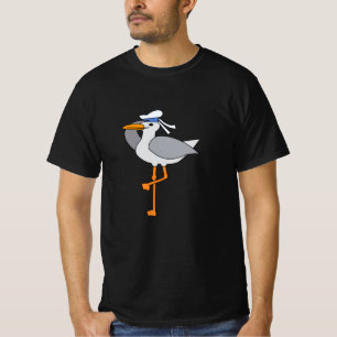 Camiseta Hamburgo Flamingo Seagull — Animais Engraçados Nor