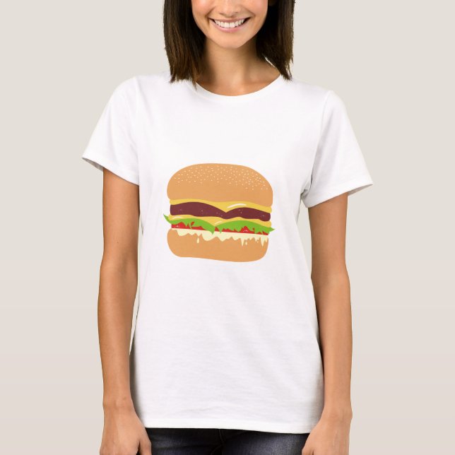 Camiseta hambúrguer (Frente)