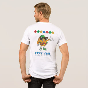 Camiseta Hambúrguer Cartoon Retro Fique Legal