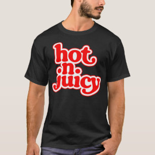 Camiseta Hambúrguer de cheeseburger quente N Suicy 70s comi