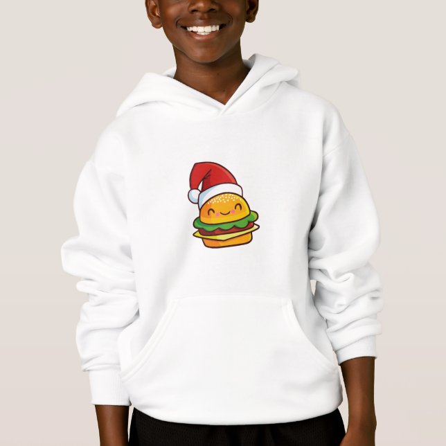 Camiseta Hambúrguer de Natal (Frente)