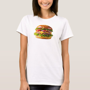 Camiseta Hambúrguer de queijo apetitoso do SlipperyJoe croc