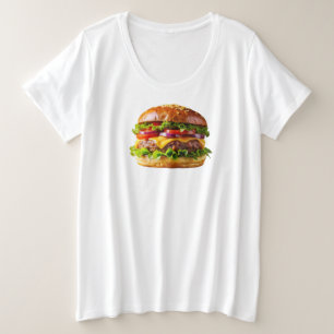 Camiseta Hambúrguer de queijo apetitoso do SlipperyJoe's cr