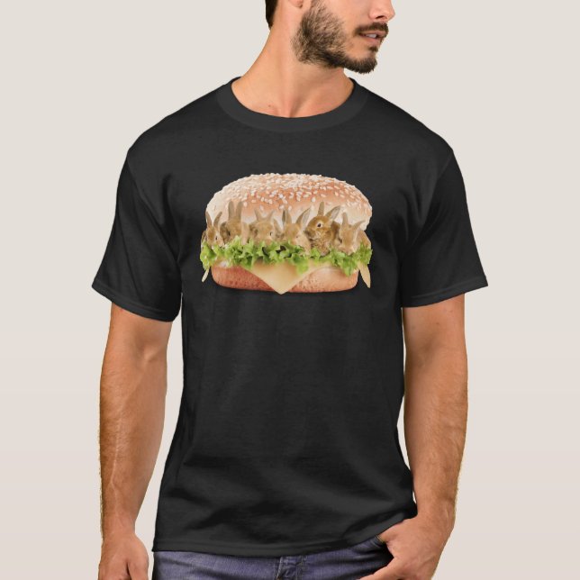 Camiseta Hamburguer do coelho (Frente)