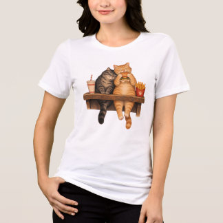 Camiseta Hambúrguer dos Gatos Aconchegantes