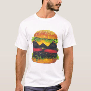 Camiseta Hambúrguer duplo de Deluxe com Queijo