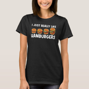 Camiseta Hambúrguer Legal Para Homens Mulheres Cheeseburger