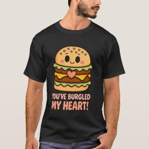 Camiseta Hambúrguer Pun Vocêu2019ve Roubou Meu Coração Cita