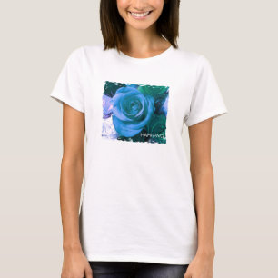 Camiseta HAMbyWG - Camisa-T de folga longa fina - Rosa azul