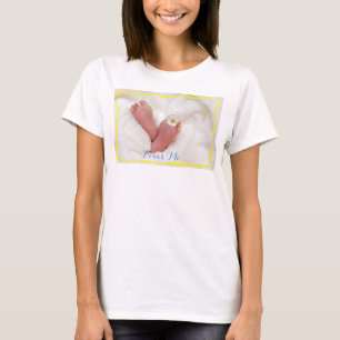 Camiseta HAMbyWG - Camisa-T feminina - Pés-bebês com marg