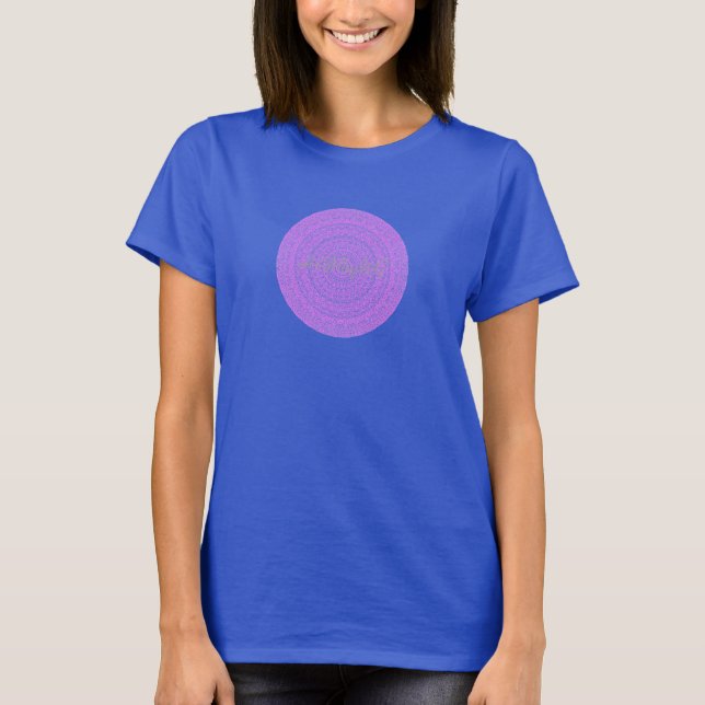 Camiseta HAMbyWG - Círculo Boho das Mulheres a Rosa (Frente)