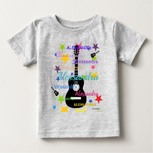Camiseta HAMbyWG - Design de violão com estrelas
