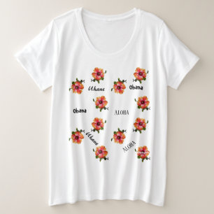 Camiseta HAMbyWG Hawaiin Hibiscus Aloha Parte Superior