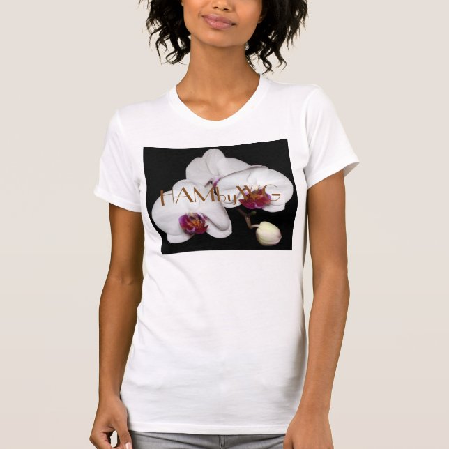 Camiseta HAMbyWG - Orquídeas Brancas (Frente)