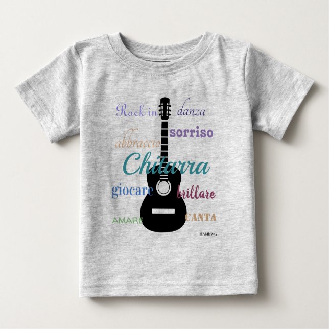 Camiseta HAMbyWG - T Shirt - Multicolore - Chitarra (Frente)