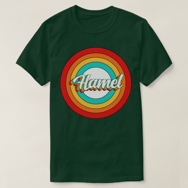 Camiseta Hamel Name Shirt Vintage Hamel Circle (Frente do Design)