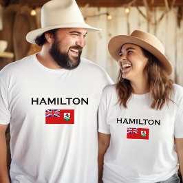 Camiseta Hamilton Bermudas - Sinalizador do País - Cor-de-L