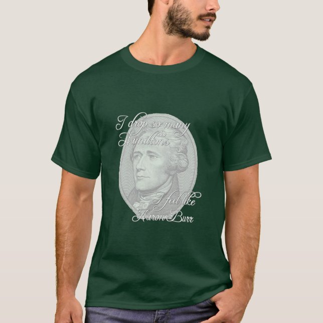 Camiseta Hamiltons deixando cair (escuro) (Frente)